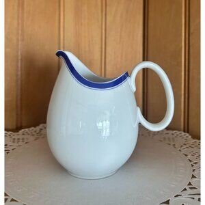 Vintage Porcelain Creamer Blue White MCM Thomas China Germany